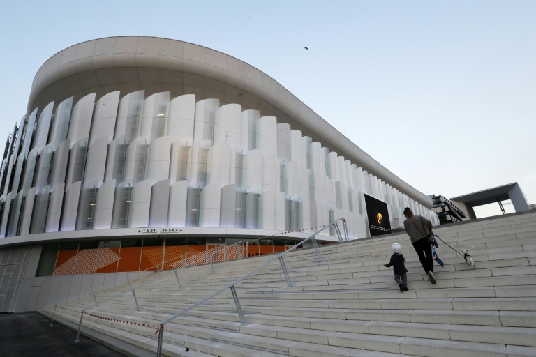 L'U Arena à Nanterre - devenue depuis Plenitude Arena - le jour de son inauguration, le 16 octobre 2017