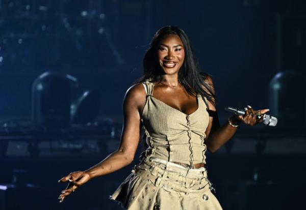 La chanteuse franco-malienne Aya Nakamura lors de la 42e édition du festival des Francofolies, à La Rochelle, le 13 juillet 2026