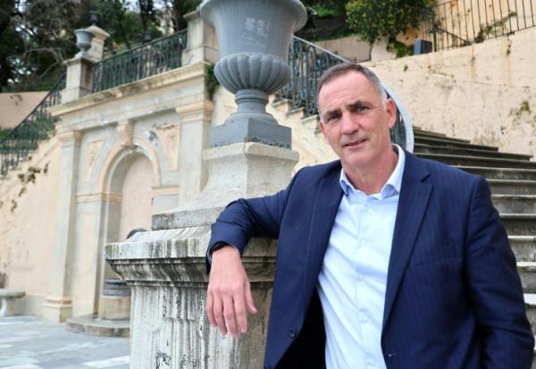 Le président autonomiste du conseil exécutif de Corse, Gilles Simeoni, le 26 février 2026 à Bastia