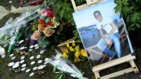 Hommage à Ilan Halimi le 13 février 2019 à Sainte-Geneviève-des-Bois, en Essonne, deux jours après que deux arbres plantés en son honneur y ont été vandalisés