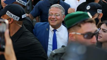 Le ministre israélien de la Sécurité nationale, Itamar Ben Gvir, lors de la "Journée de Jérusalem", une marche nationaliste, le 14 mai 2026