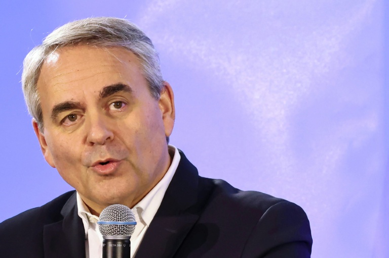 Le président des Hauts-de-France, Xavier Bertrand, à Saint-Quentin (Aisne), le 25 octobre 2025