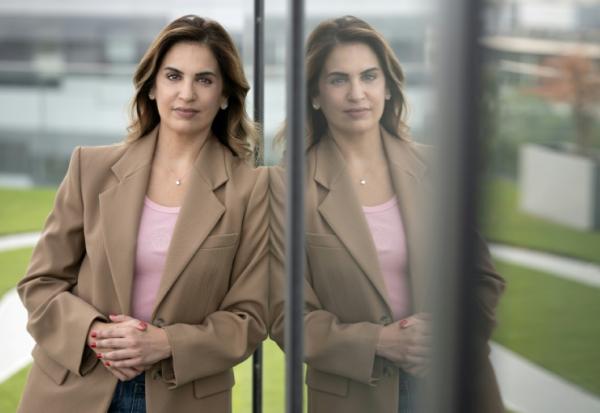 La journaliste Sonia Mabrouk, le 18 août 2026 au siège de BFMTV à Paris