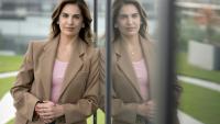La journaliste Sonia Mabrouk, le 18 août 2026 au siège de BFMTV à Paris