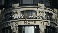 L'immeuble du BHV Marais à Paris.  