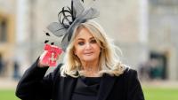 La chanteuse britannique Gaynor Sullivan, alias Bonnie Tyler, le 1er février 2023 à Windsor, en Grande-Bretagne