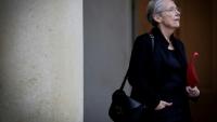 La ministre de l'Education Elisabeth Borne, le 21 avril 2025 à l'Elysée, à Paris
