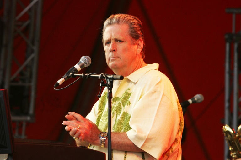 Brian Wilson, cofondateur des Beach Boys, en concert au festival de Roskilde, le 3 juillet 2005 au Danemark