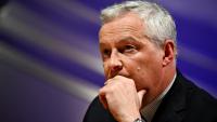 Le ministre de l'Economie et des Finances Bruno Le Mair et membre de la coalition "Ensemble", lors d'une réunion avec le Medef et les chefs de partis et de coalitions avant les législatives, le 20 juin 2024 à Paris