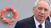 Le Premier ministre François Bayrou lors d'une visite des Chantiers de l'Atlantique à Saint-Nazaire, le 26 mai 2025