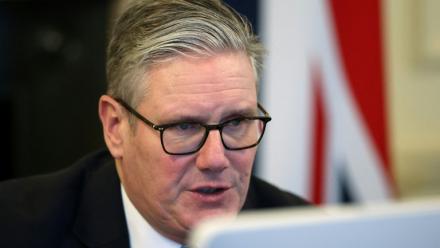 Le Premier ministre britannique Keir Starmer au 10 Downing Street à Londres le 25 novembre 2025