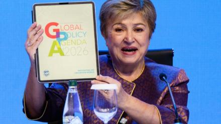 La directrice générale du Fonds monétaire international (FMI), Kristalina Georgieva, à Bangkok, le 14 octobre 2026 en Thaïlande