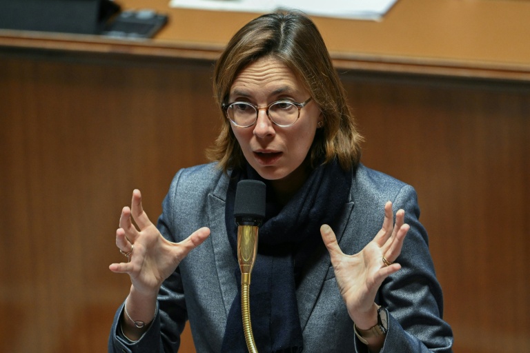 La ministre des Comptes publics Amélie de Montchalin s'exprime à l'Assemblée nationale le 3 novembre 2025 à Paris