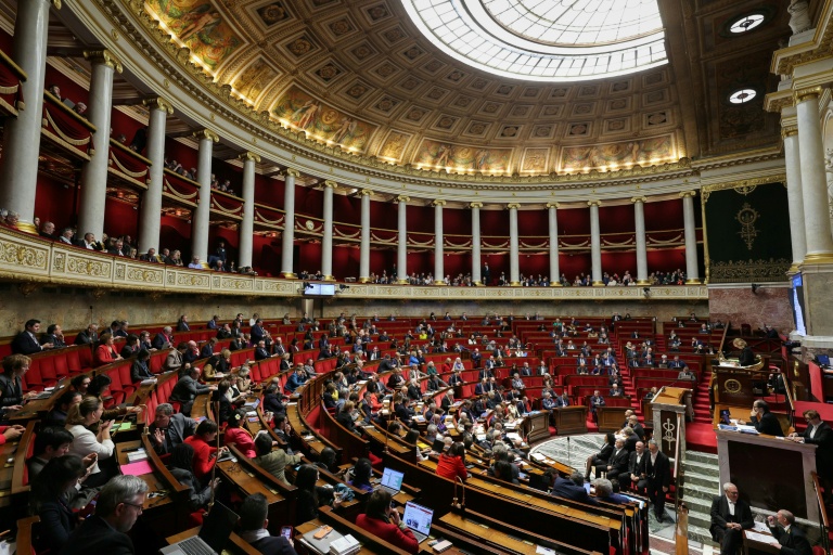 L'hémicycle de l'Assemblée nationale le 2 décembre 2025