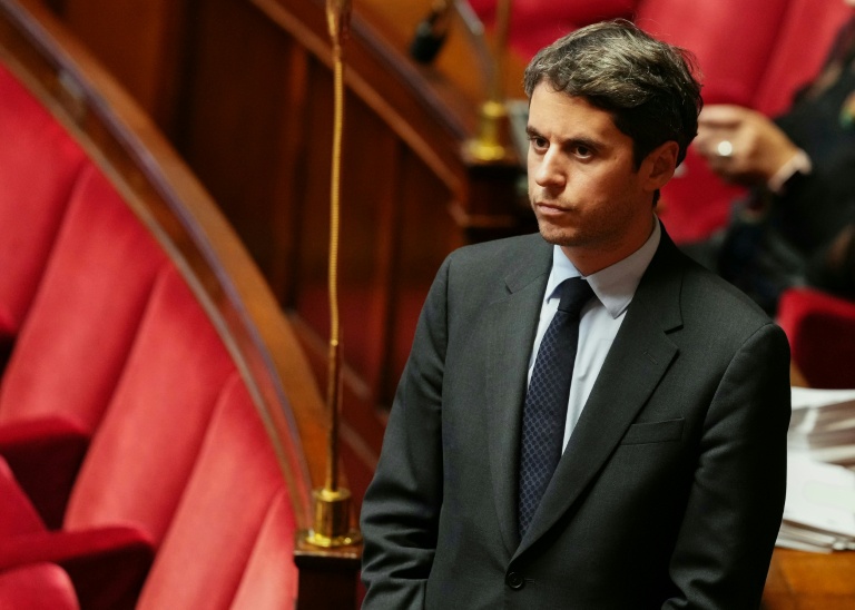Le président du groupe Ensemble Pour la République, Gabriel Attal, à l'Assemblée nationale, le 16 décembre 2025 à Paris 