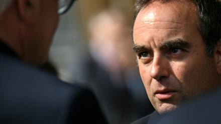Sébastien Lecornu, lors d'un déplacement à Mérignac, le 17 août 2026