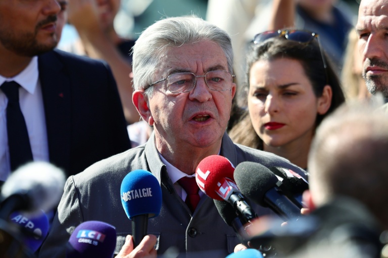 Le leader de La France insoumise, Jean-Luc Mélenchon à Marseille le 18 septembre 2025