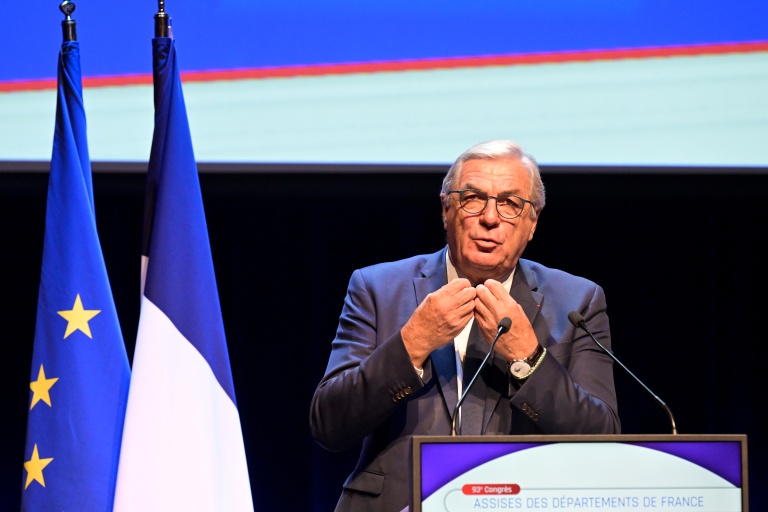François Sauvadet  le 15 novembre 2024 à Angers lors des Assises des Départements de France