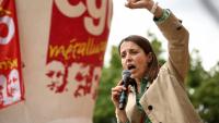La secrétaire générale de la CGT Sophie Binet à Paris le 11 juin 2026