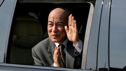 Le roi du Cambodge, Norodom Sihamoni, le 9 novembre 2025 à Phnom Penh