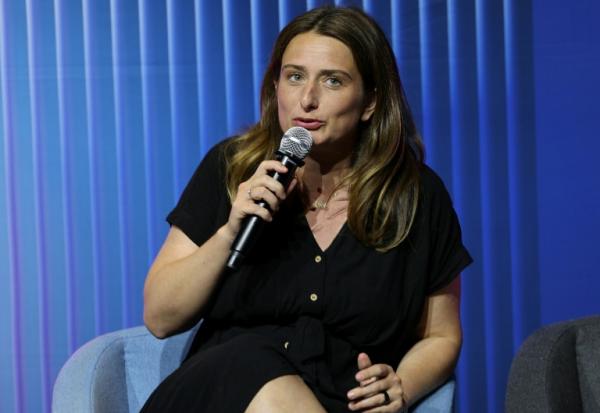 La cheffe des Ecologistes, Marine Tondelier, le 23 juin 2026 à Paris