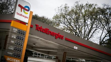 Une station-service TotalEnergies en rupture de stock de carburants à Toulouse, le 3 avril 2026