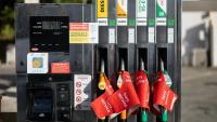 Une pompe à sec dans une station TotalEnergies à Quimper, le 23 septembre 2026