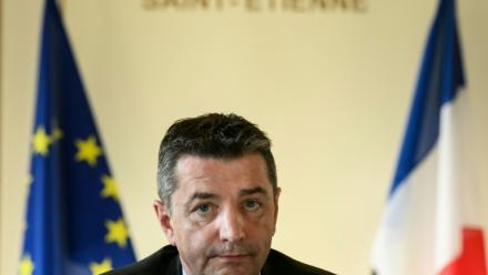 Le maire de Saint-Etienne, Gaël Perdriau, le 29 janvier 2024 à Saint-Etienne, dans la Loire