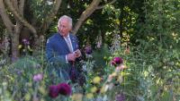 Charles III peu avant l'ouverture du Chelsea Flower show, à Londres, le 19 mai 2025 
