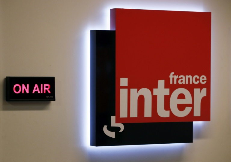 Logo de France Inter, le 20 novembre 2013 à Paris 