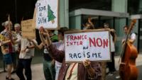 Manifestation de salariés de Radio France pour protester contre le recrutement de Charles Sapin, directeur adjoint de la rédaction de Valeurs actuelles, le 13 septembre 2026 à Paris 
