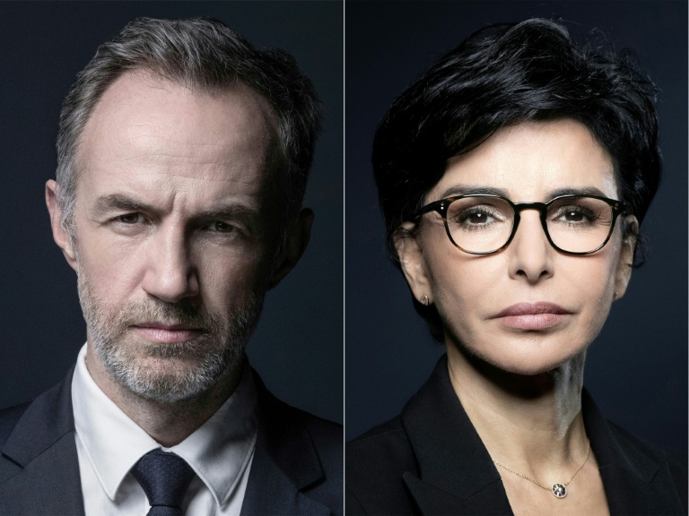 Combinaison d'images réalisée le 15 mars 2026 des candidats à la mairie de Paris Emmanuel Grégoire et Rachida Dati