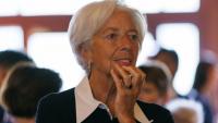 La présidente de la Banque centrale européenne (BCE), Christine Lagarde, le 20 mai 2025 à Banff, dans l'Alberta, au Canada.
