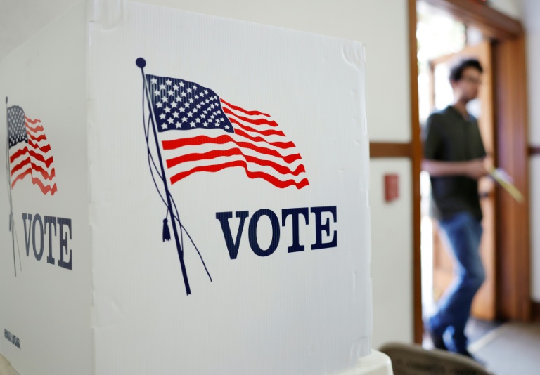 Un bureau de vote, le 4 novembre 2025 à Pasadena, en Californie