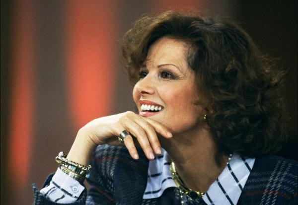 L'actrice Claudia Cardinale, le 17 mars 1987 à Paris
