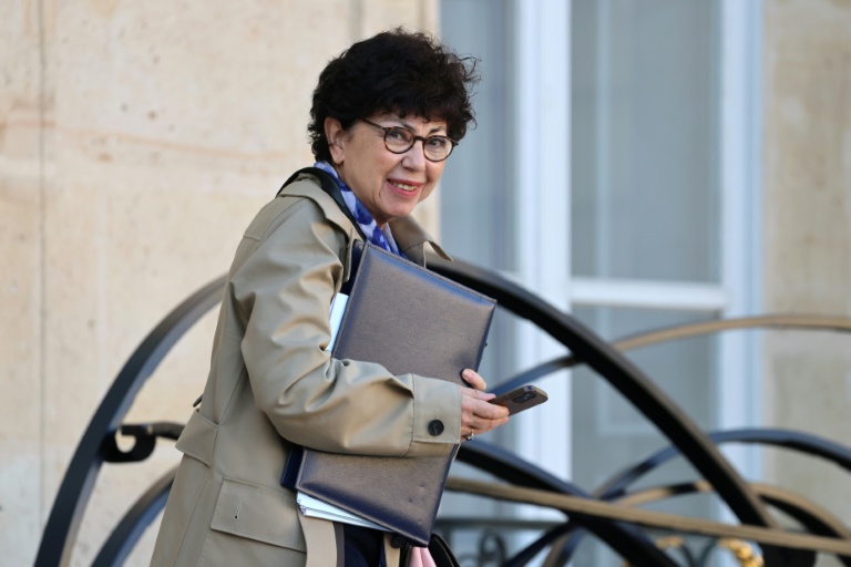 La ministre française de la Transition écologique Monique Barbut, à Paris le 25 février 2026.