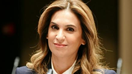 La journaliste Sonia Mabrouk à Paris, le 29 février 2024