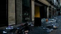 Des magasins pillés et endommagés à Bordeaux, au lendemain d'une manifestation contre la vie chère, le 18 octobre 2026
