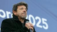 Patrick Bruel lors d'une réunion du Crif, à Paris, le 17 octobre 2025