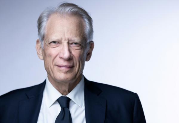 L'ancien Premier ministre Dominique de Villepin, le 4 avril 2025 à Paris