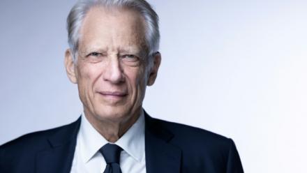 L'ancien Premier ministre Dominique de Villepin, le 4 avril 2025 à Paris