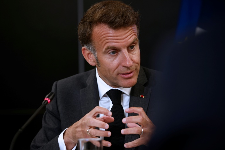 Le président français Emmanuel Macron, à l'occasion du conseil de planification écologique, à Paris le 19 mai 2026