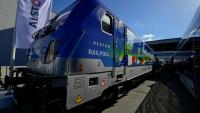 Une locomotive Traxx Universal d'Alstom exposée au salon international InnoTrans, le 22 septembre 2026 à Berlin
