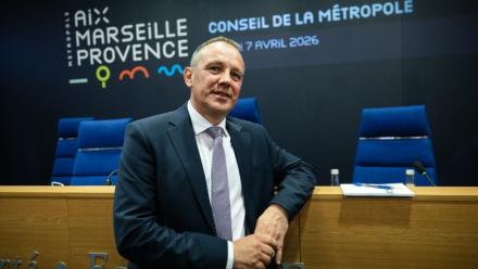 Nicolas Isnard, président de la métropole Aix-Marseille-Provence, à Marseille le 7 avril 2026