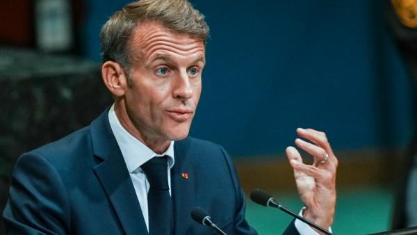 Le président français Emmanuel Macron à l'Assemblée générale de l'ONU, le 22 septembre 2026