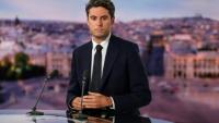 Gabriel Attal sur le plateau du 20H de TF1 lundi soir