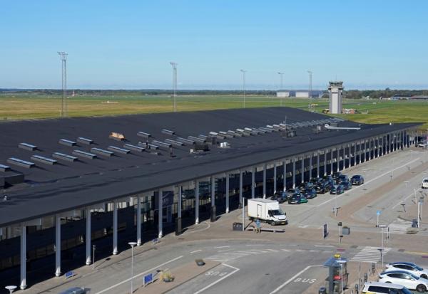 L'aéroport d'Aalborg, le 25 septembre 2025 au Danemark