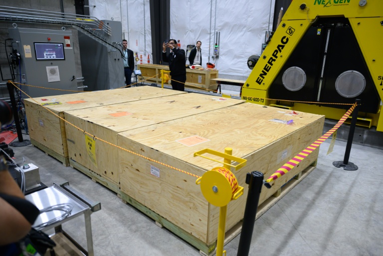 Du combustible nucléaire chez Aalo Atomics lors d'une visite de l'Idaho National Laboratory,  à l'ouest d'Idaho Falls), le 25 juin 2026