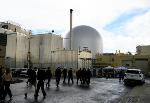 Le ministre américain de l'Energie, Chris Wright, en visite au Idaho National Laboratory, à l'ouest d'Idaho Falls, le 15 Juin 2026
