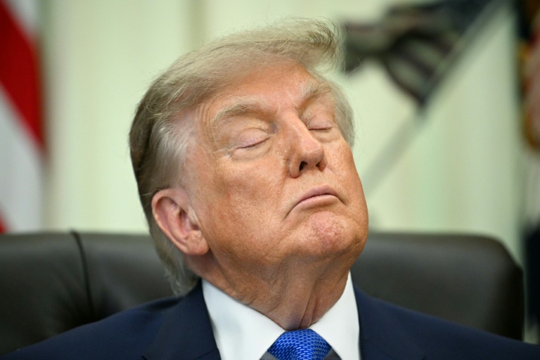 Le président américain Donald Trump dans le Bureau ovale de la Maison Blanche, le 10 août 2026 à Washington